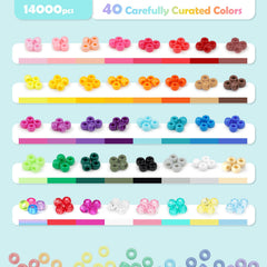 Sistenia compartment organizer open showing sorted colors for quick selection