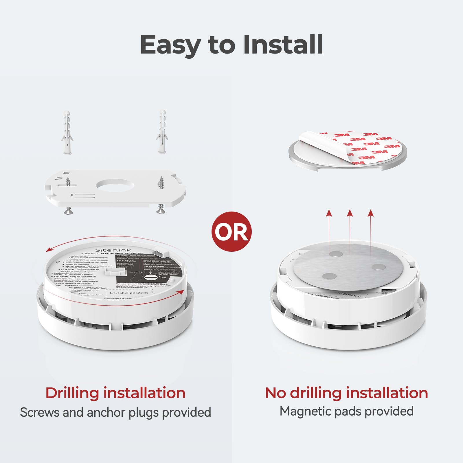 SITERWELL SITERLINK test-silence button detail offering easy alarm control
