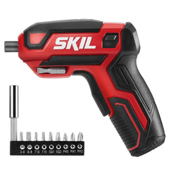 SKIL screwdriver front view showing compact design and ergonomic grip for comfortable use