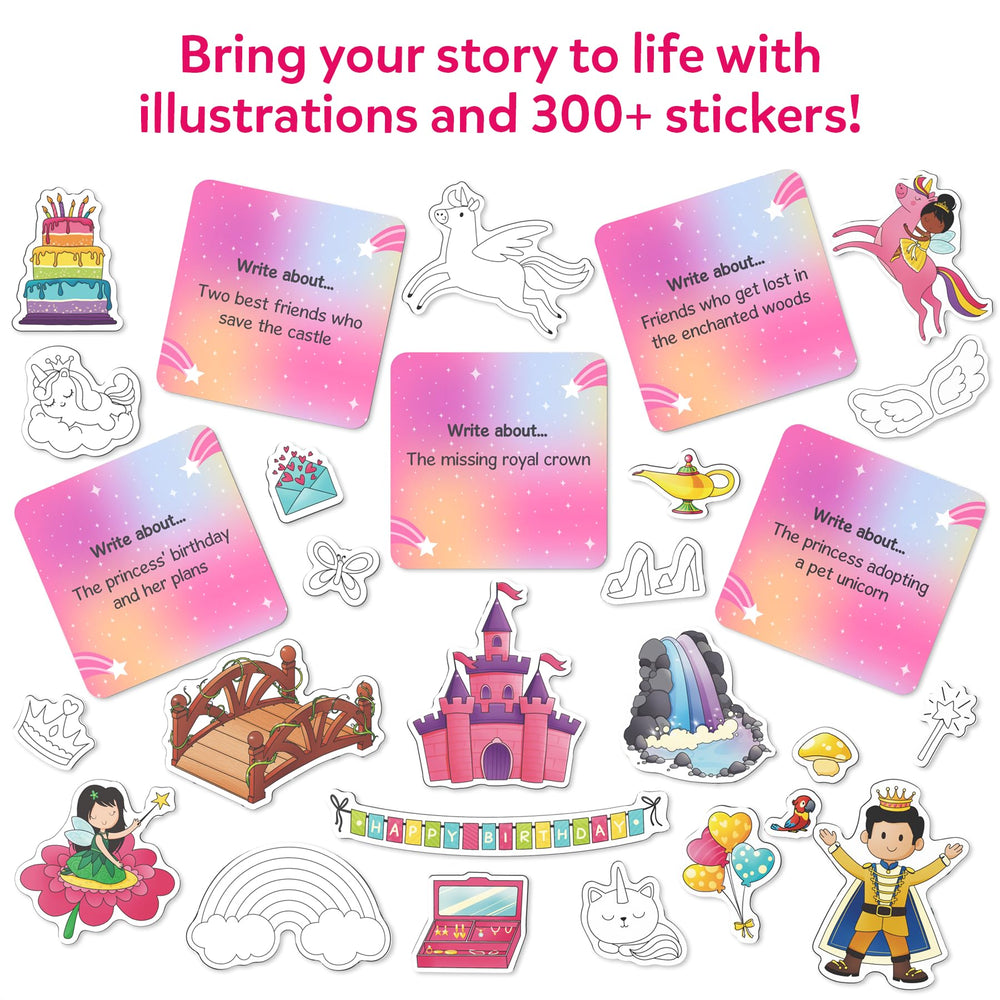 Skillmatics DIY sticker sheet being customized to personalize pages