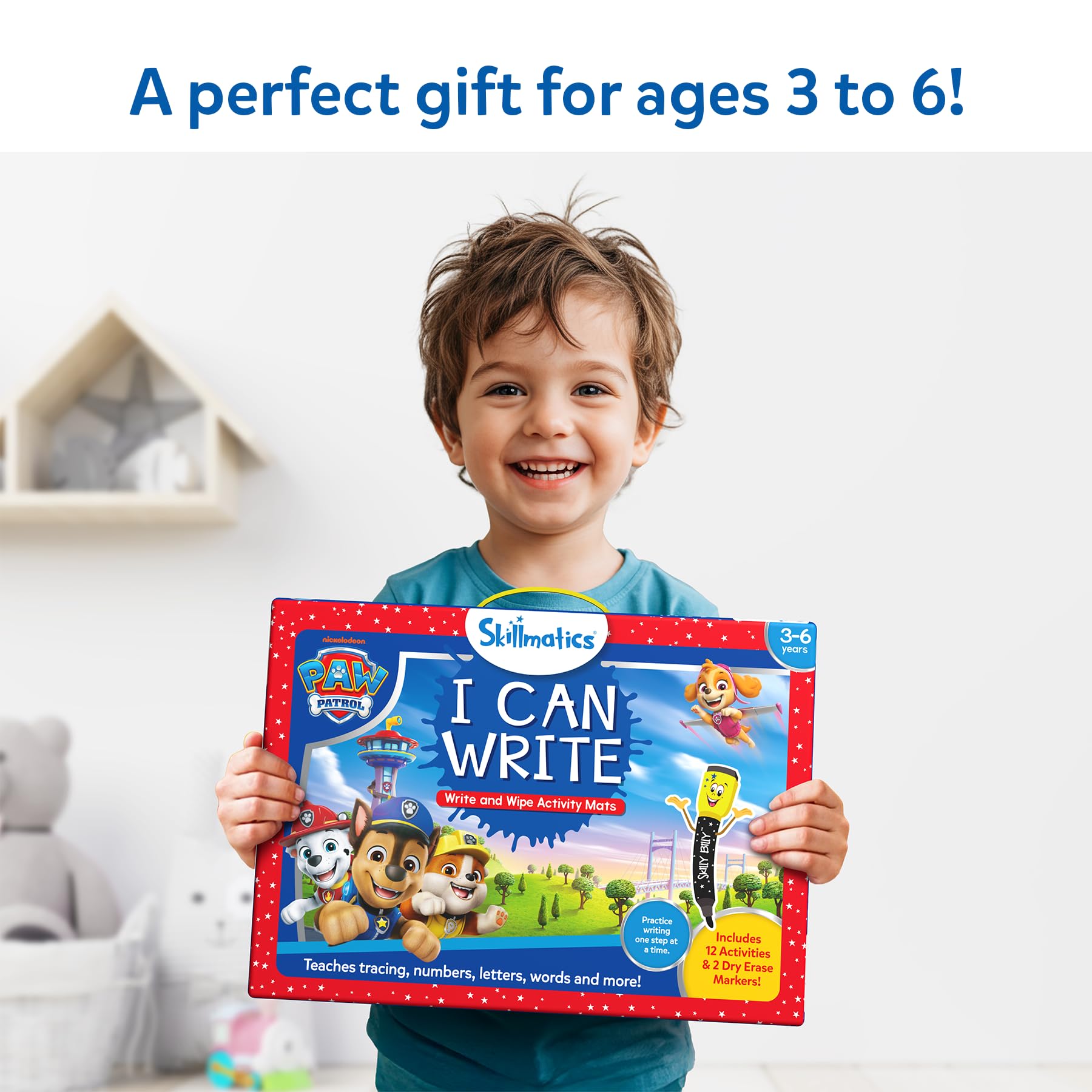 Skillmatics achievement certificate with PAW Patrol motif benefit: motivates learner progress
