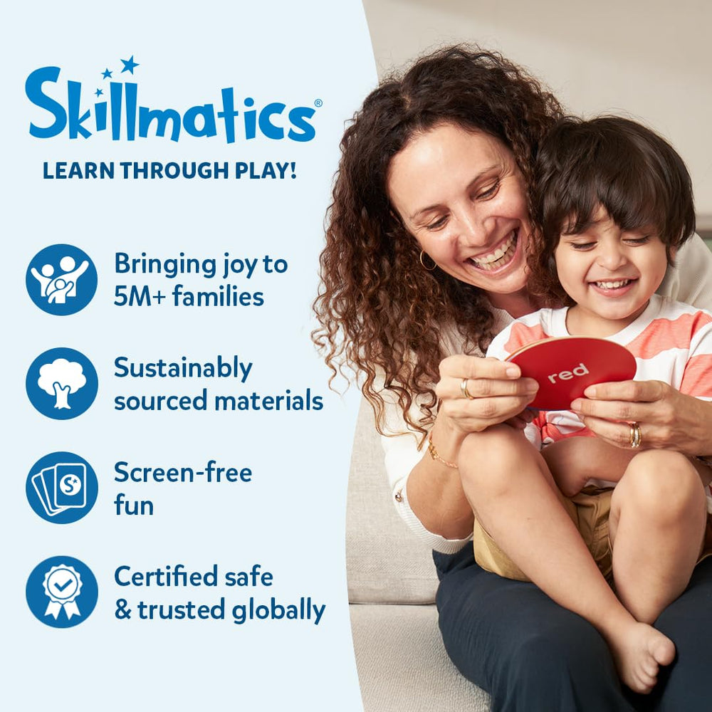 Skillmatics wrapped gift-ready box staged as a present for young crafters