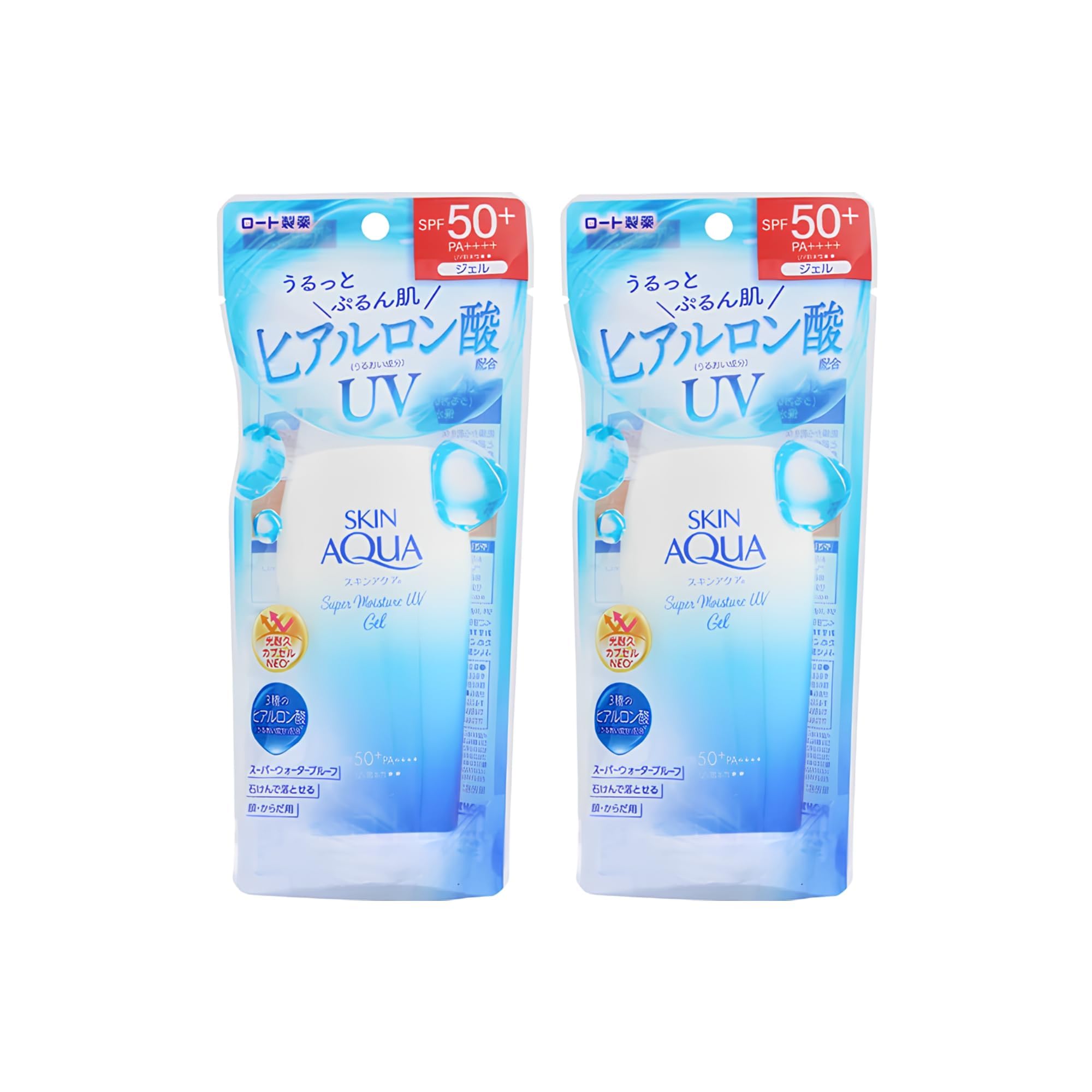 Skin Aqua gel texture close-up highlighting lightweight hydration