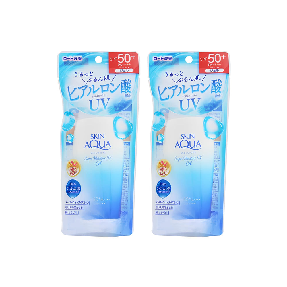 Skin Aqua gel texture close-up highlighting lightweight hydration