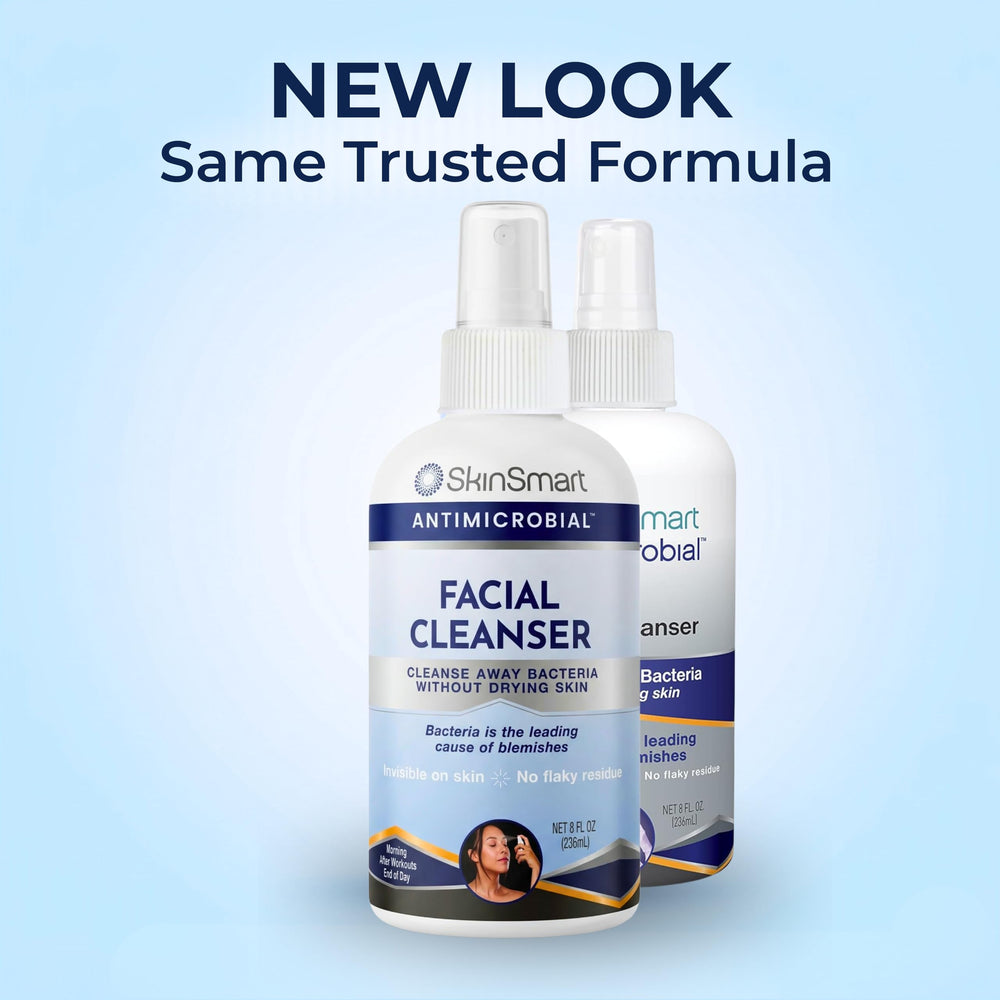 SkinSmart Antimicrobial clear formula poured to highlight non-chalky finish
