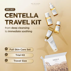 SKIN1004 five mini bottles lined up showing full routine convenience