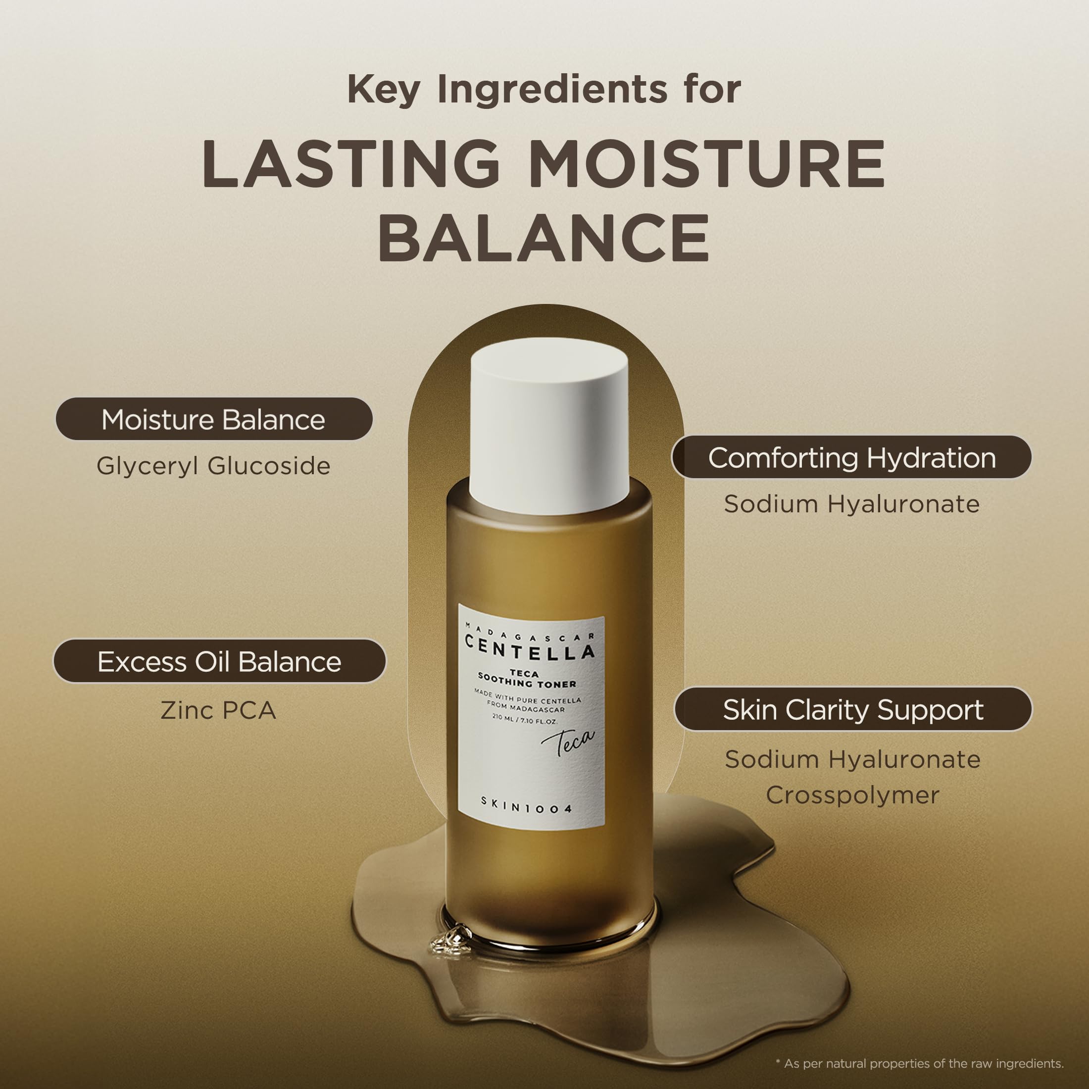SKIN1004 closeup label showing centella active details and safety