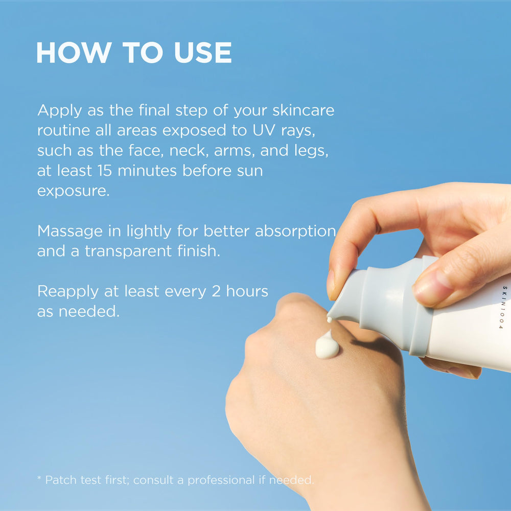 SKIN1004 bottle beside common items showing 1.69 fl.oz scale