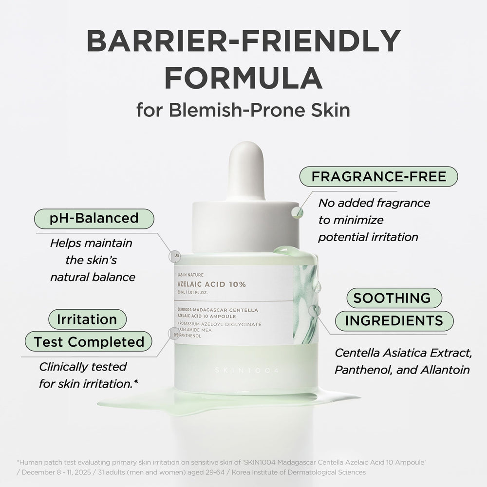 SKIN1004 in a morning bathroom routine showing layering under sunscreen