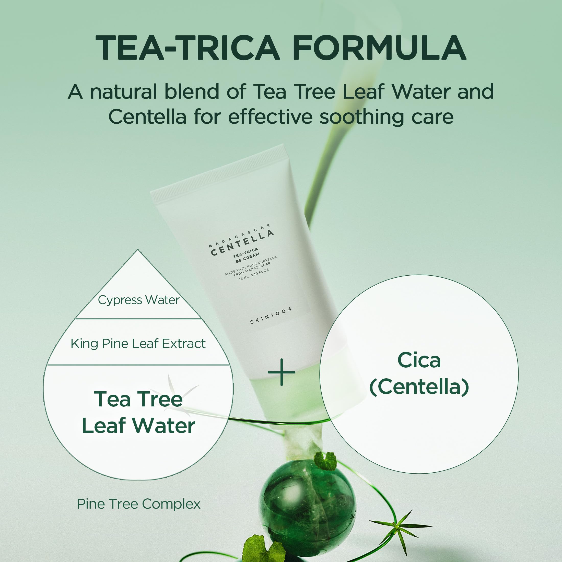 SKIN1004 cream applied on hand showing smooth spread and nourishment