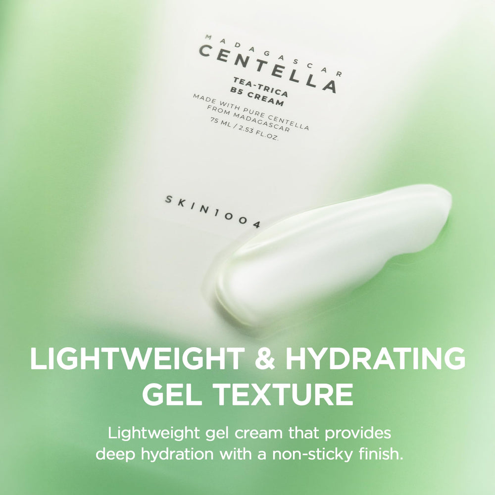 SKIN1004 close-up of gel-cream texture demonstrating lightweight hydration