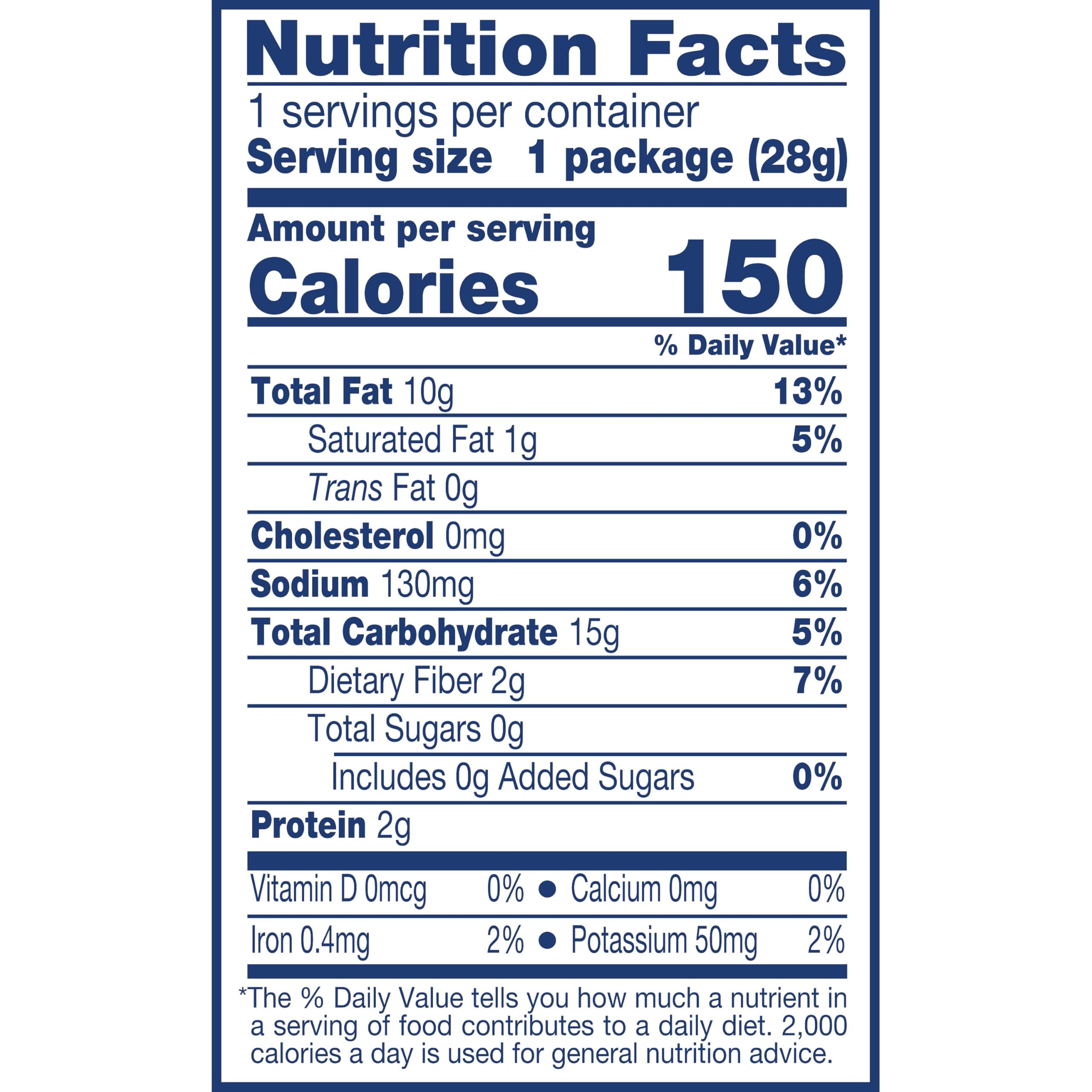 SKINNYPOP nutrition label and ingredients panel showing simple formula