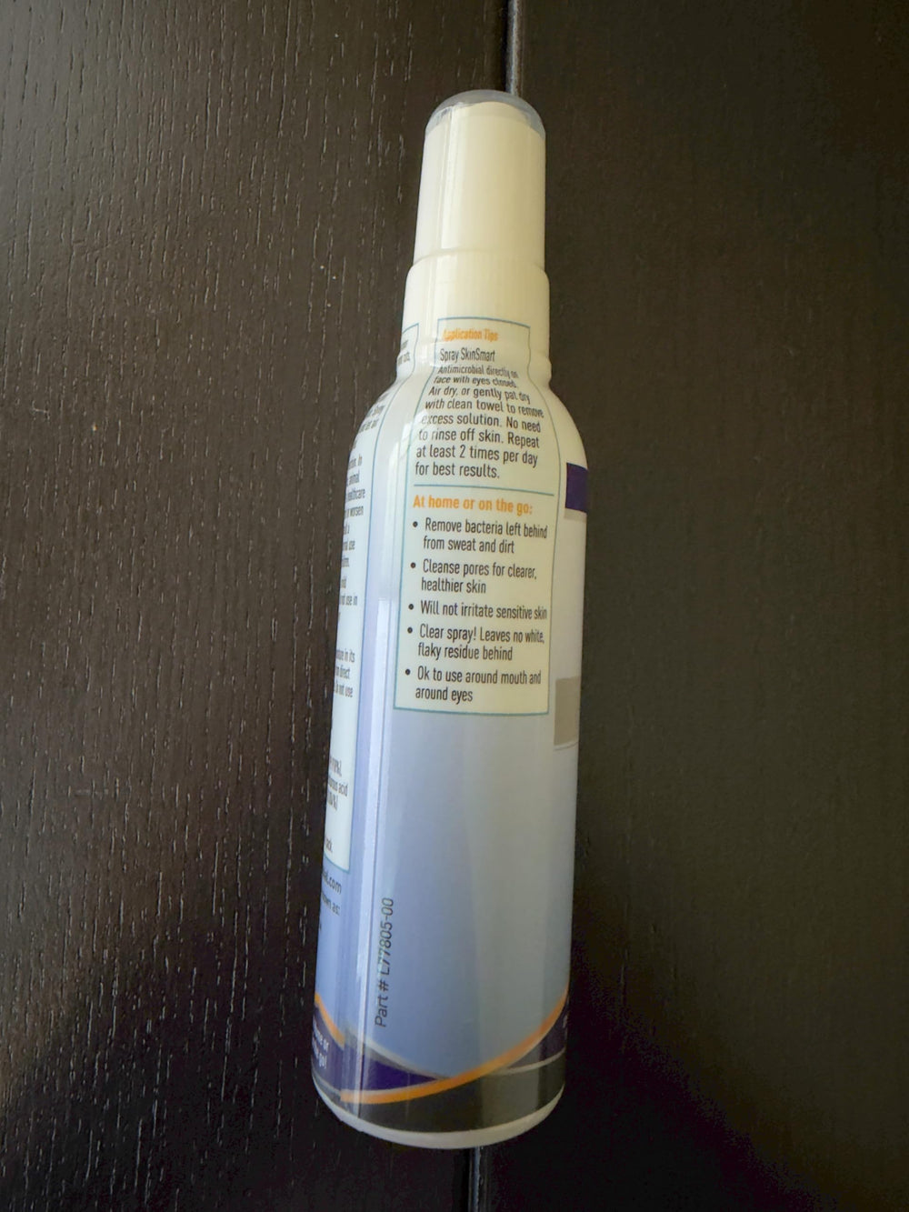 SkinSmart skin after drying showing clear finish and no residue benefit