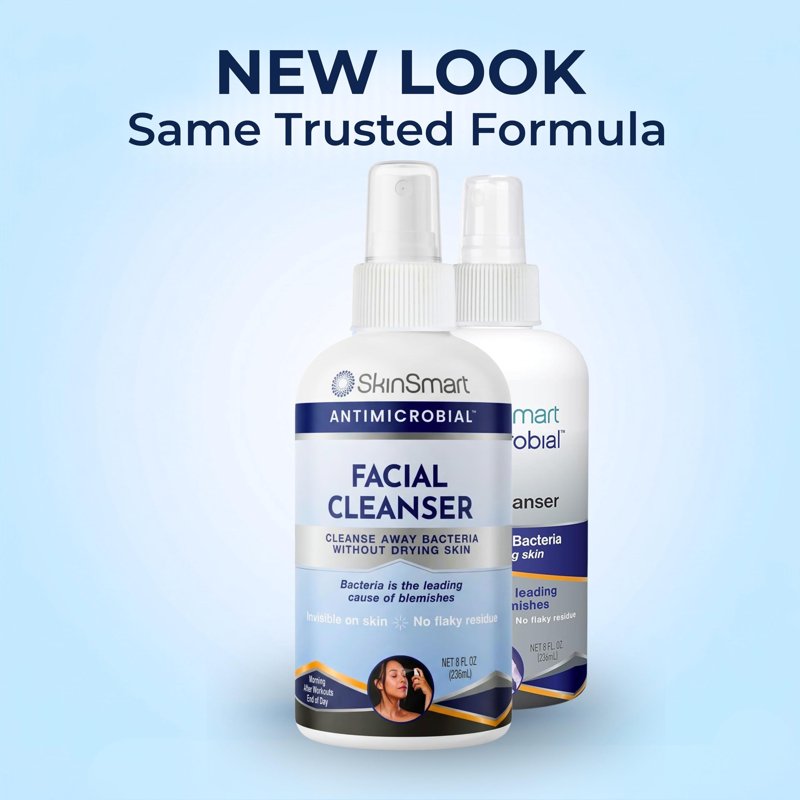 SkinSmart clear liquid texture visible to show non-greasy, non-chalky finish benefit