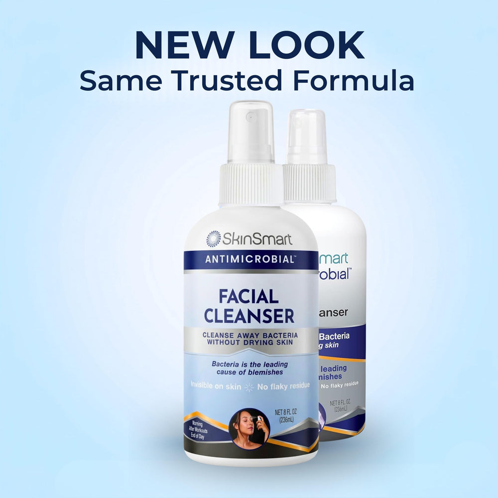 SkinSmart clear liquid texture visible to show non-greasy, non-chalky finish benefit