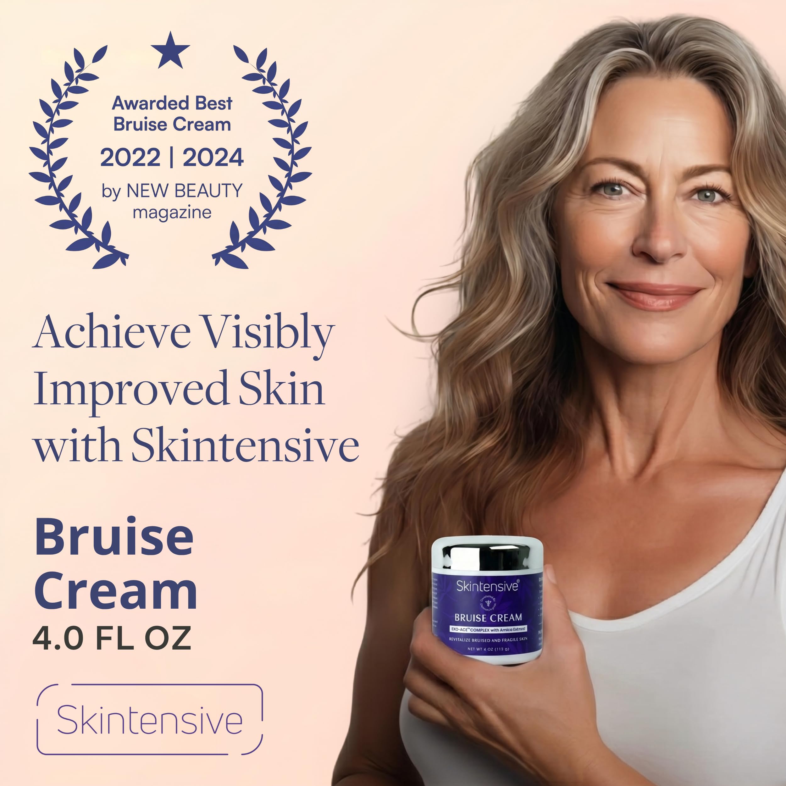 SKINTENSIVE cream texture close-up demonstrating smooth, non-greasy spreadability