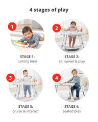 Skip Hop Discovery Window view of baby feet aids spatial awareness