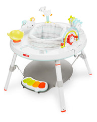Skip Hop front view of activity center shows inclusive play and space-saving design