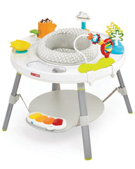 Skip Hop front view of activity center showing full play surface and toys for engaged play