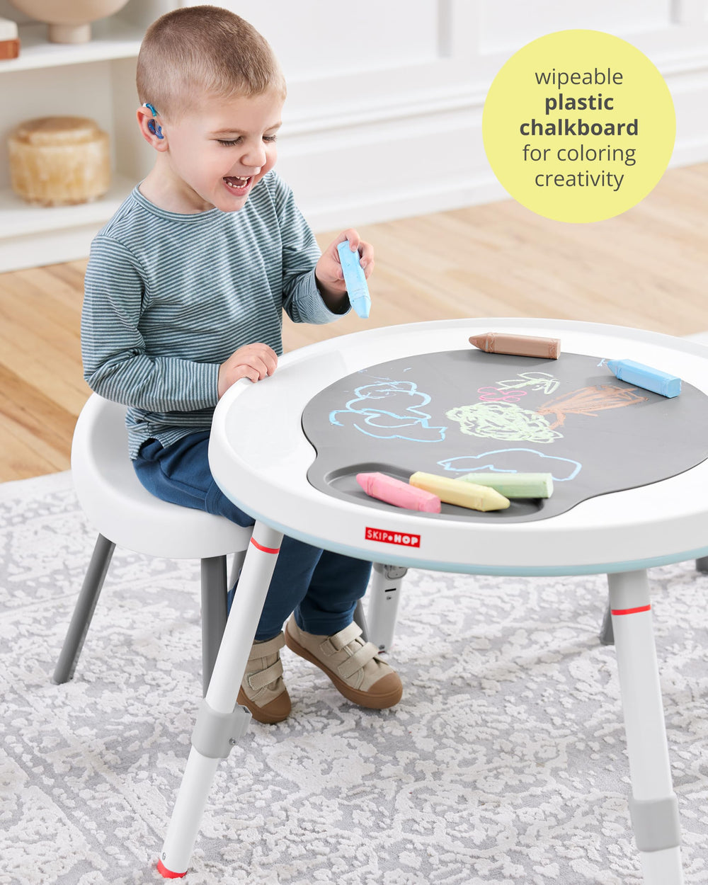 Skip Hop four repositionable toys shown for customizable sensory stimulation