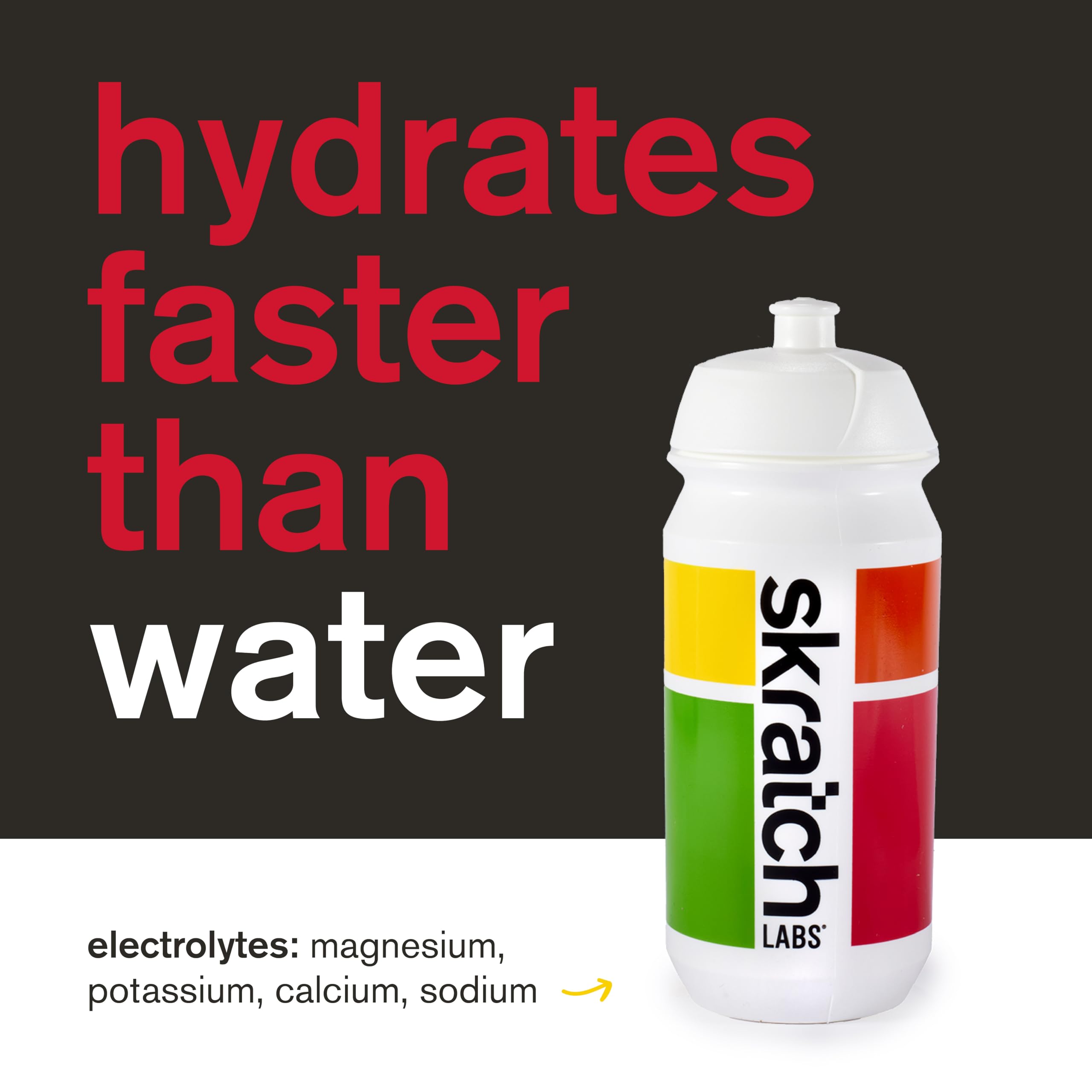 Skratch Labs scoop beside measuring spoon illustrating single serving size