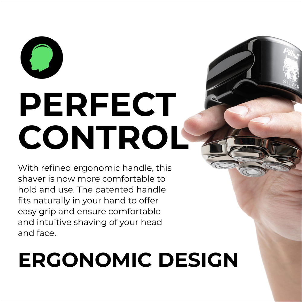 Skull Shaver ergonomic grip displayed for secure comfortable handling