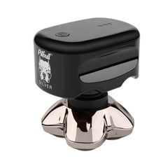 Skull Shaver open shaving chamber trapping hair for cleaner shaves