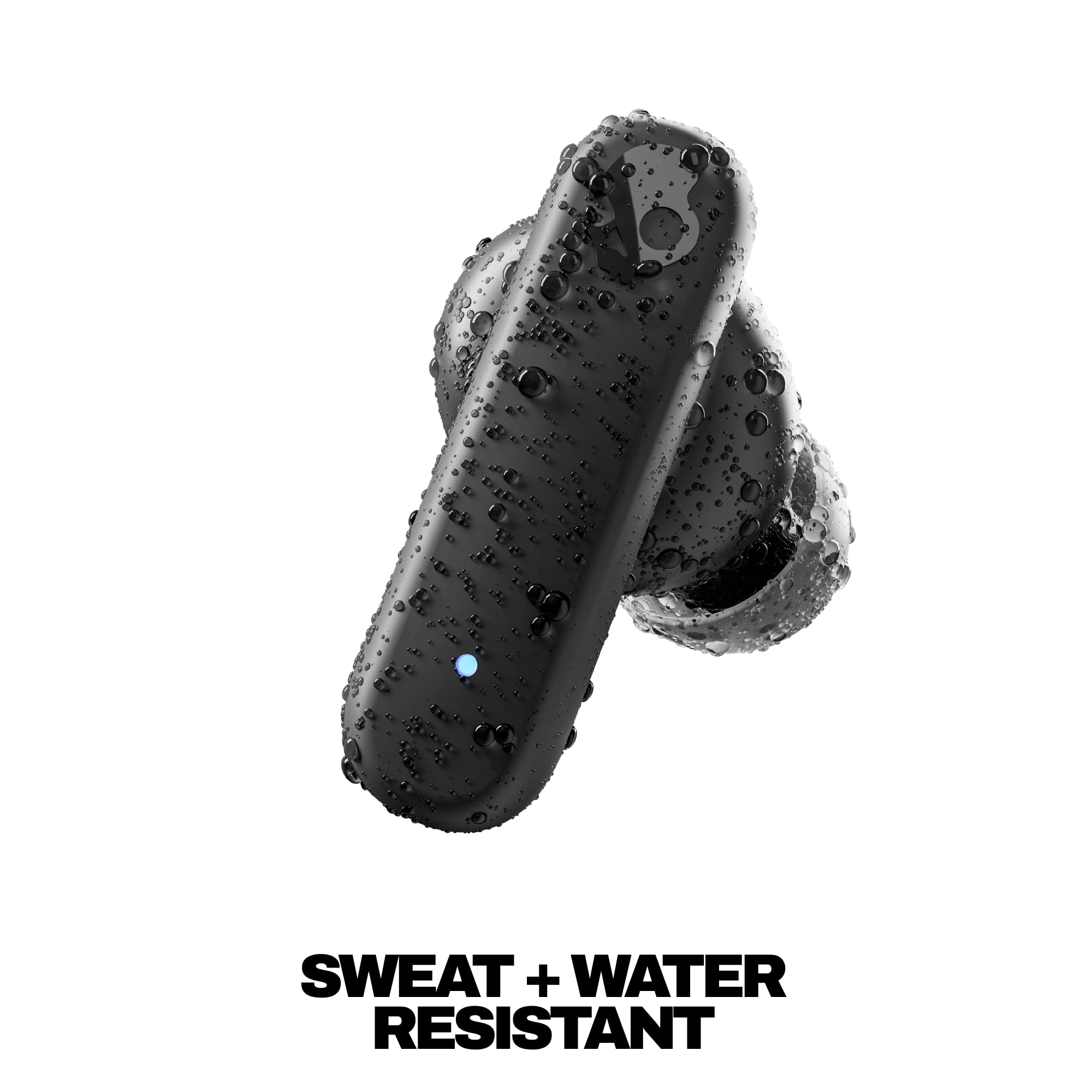 Skullcandy Smokin’ Buds worn in ear demonstrating secure comfortable fit
