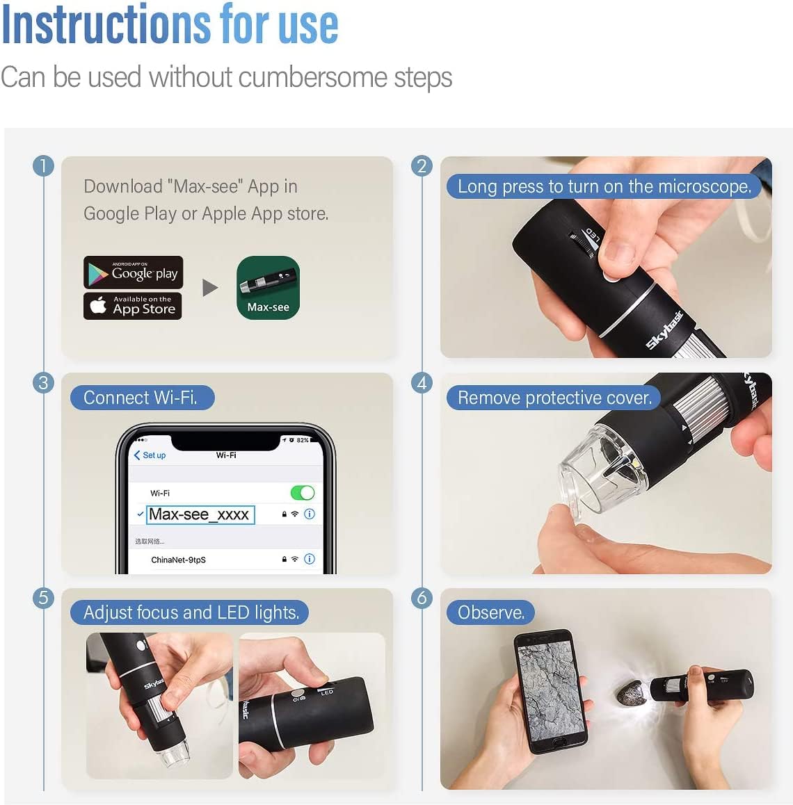 SKYBASIC handheld to show compact size and portable exploration benefit