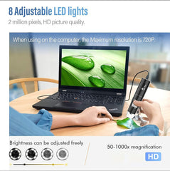SKYBASIC mounted on adjustable stand for steady, hands-free viewing