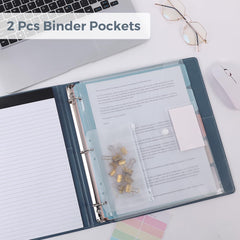SKYDUE display of colored dividers with pockets for sorted documents and fast access