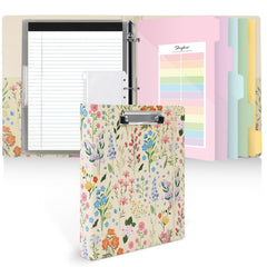 SKYDUE front cover clipboard binder showing organized exterior and easy carry benefit