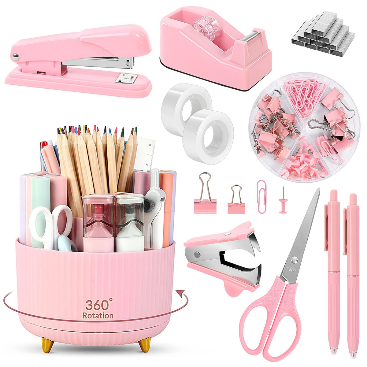 SKYDUE front packaging showing pink 11-piece set and neat presentation