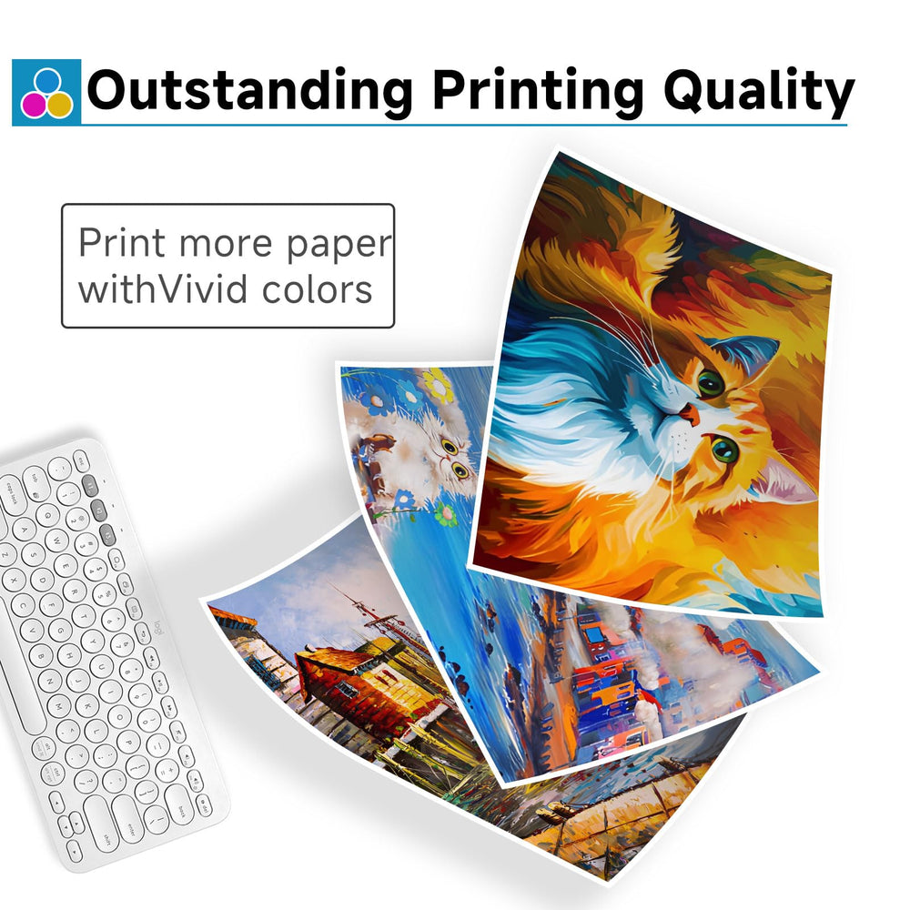 Skyink 67XL installed in HP printer showing easy insertion and instant readiness