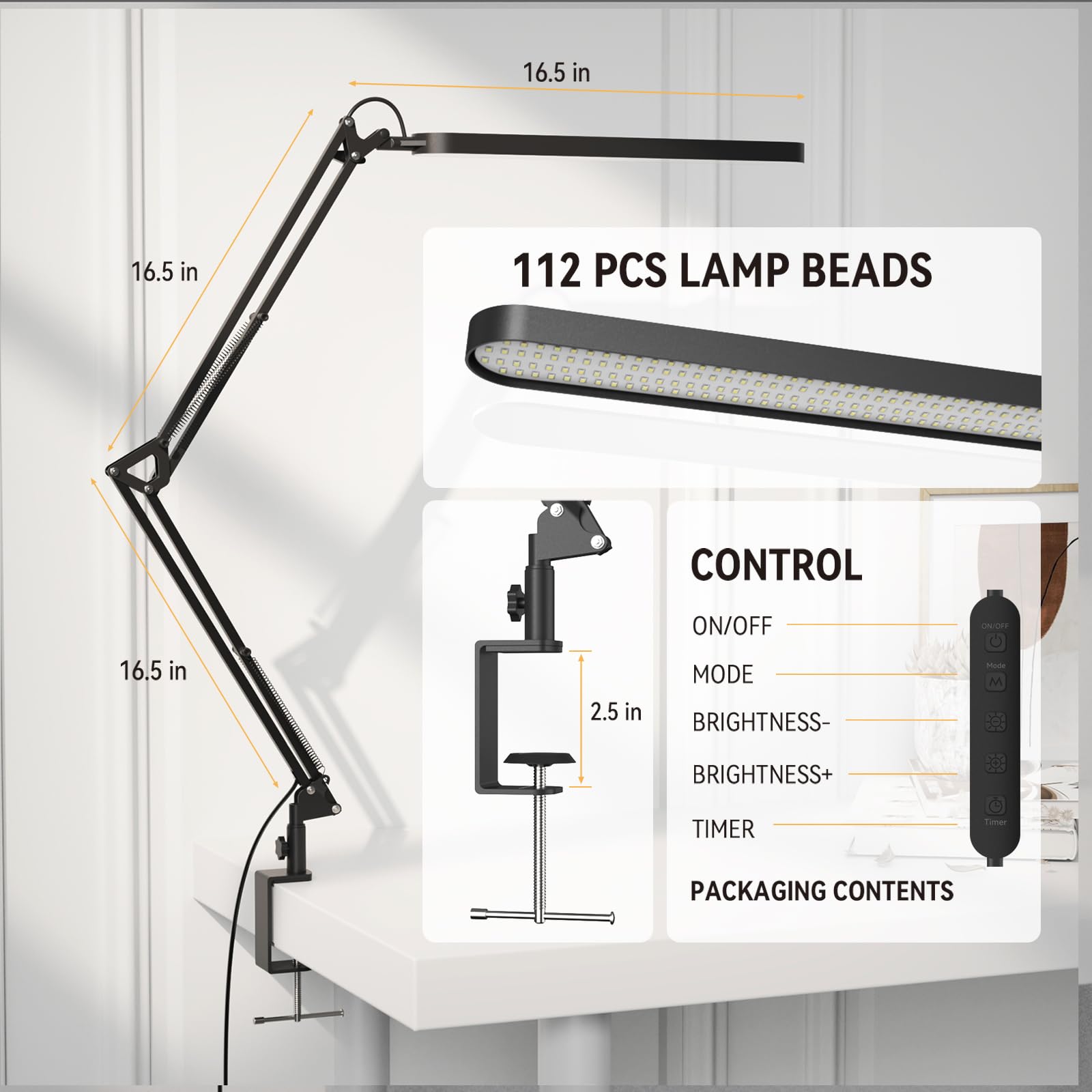 SKYLEO rotatable lamp head close-up showing precise directional lighting
