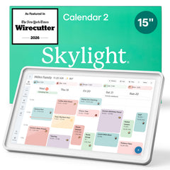 Skylight front view showing clear calendar display and easy family planning