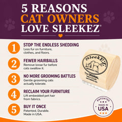 SleekEZ brush head close-up highlighting fine teeth advantage