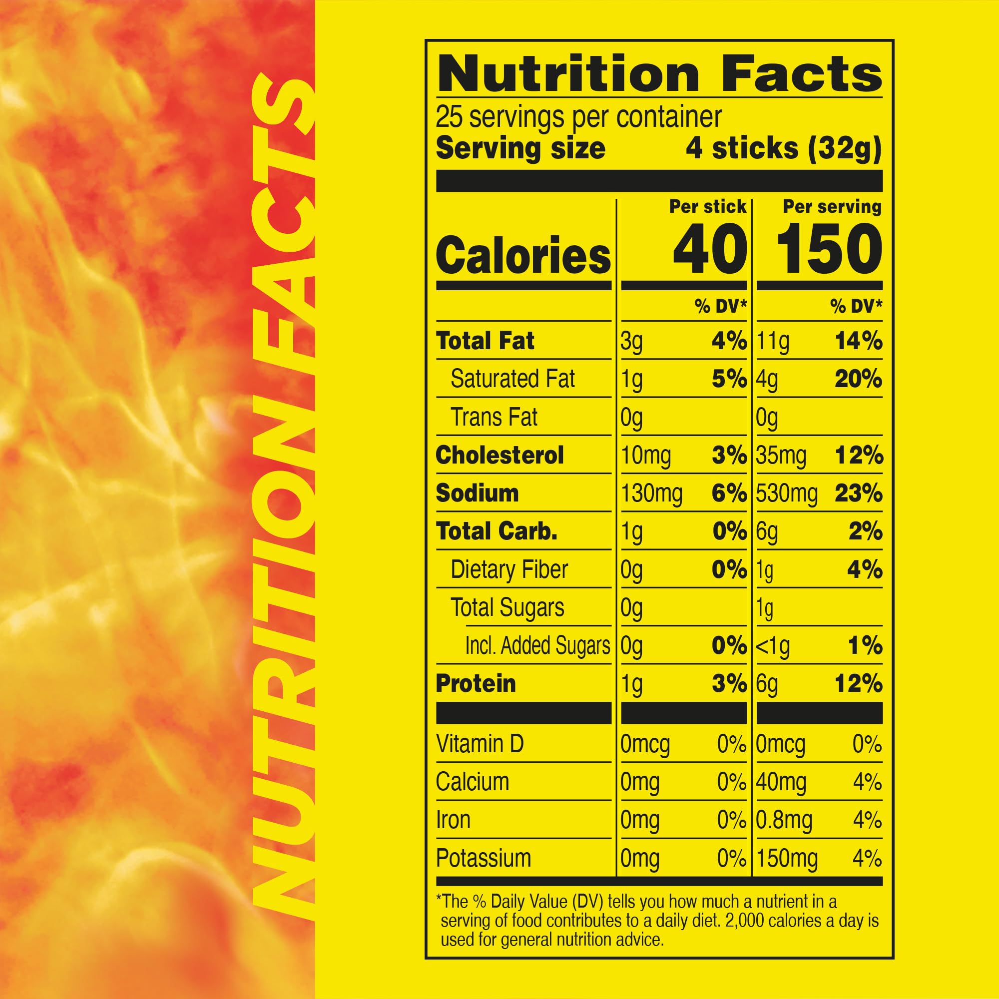 Slim Jim single stick close-up showing smoked texture and ready-to-eat convenience