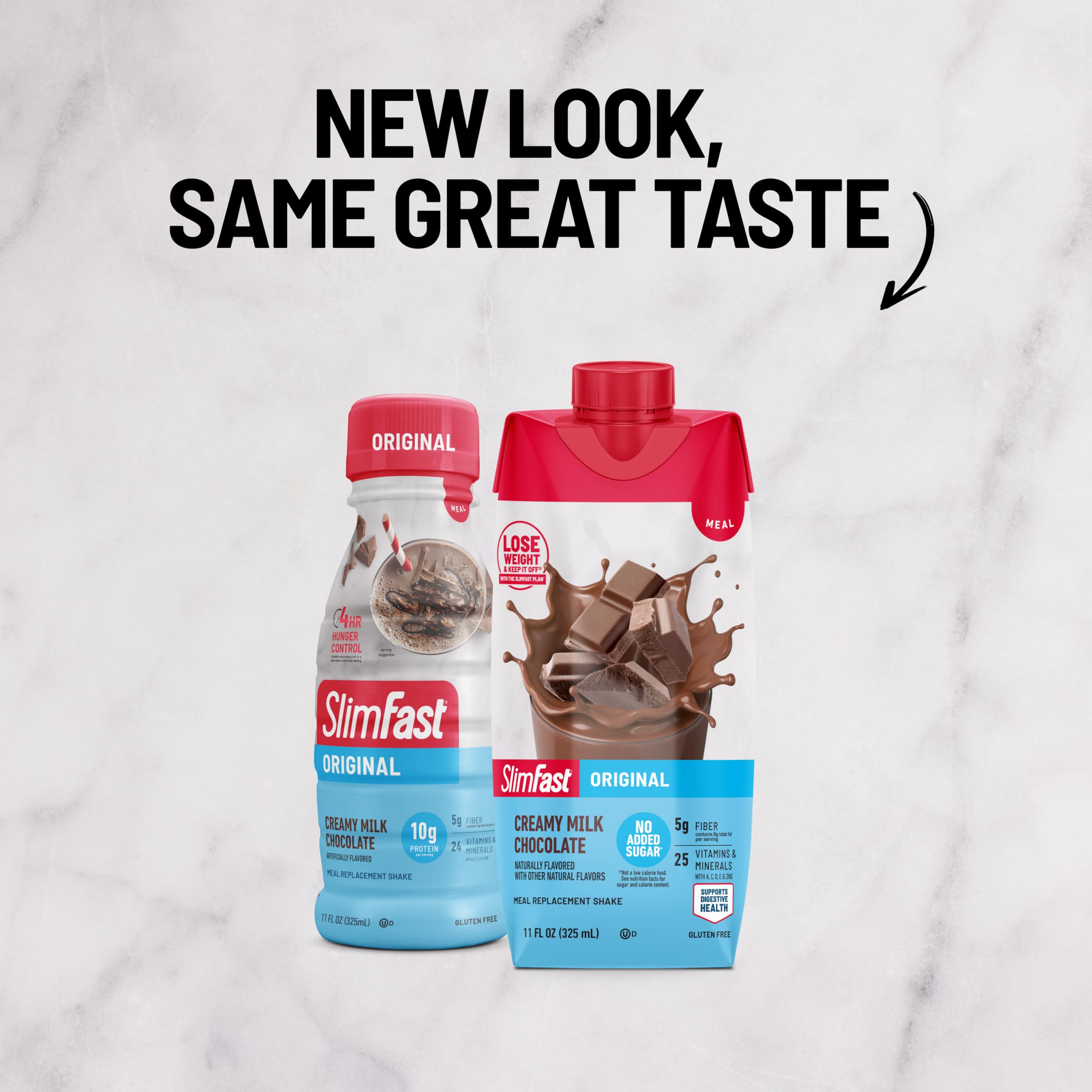 SlimFast label close-up highlighting ingredients and benefits for informed choice