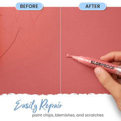 Slobproof fine brush tip close-up delivering controlled, streak-free application
