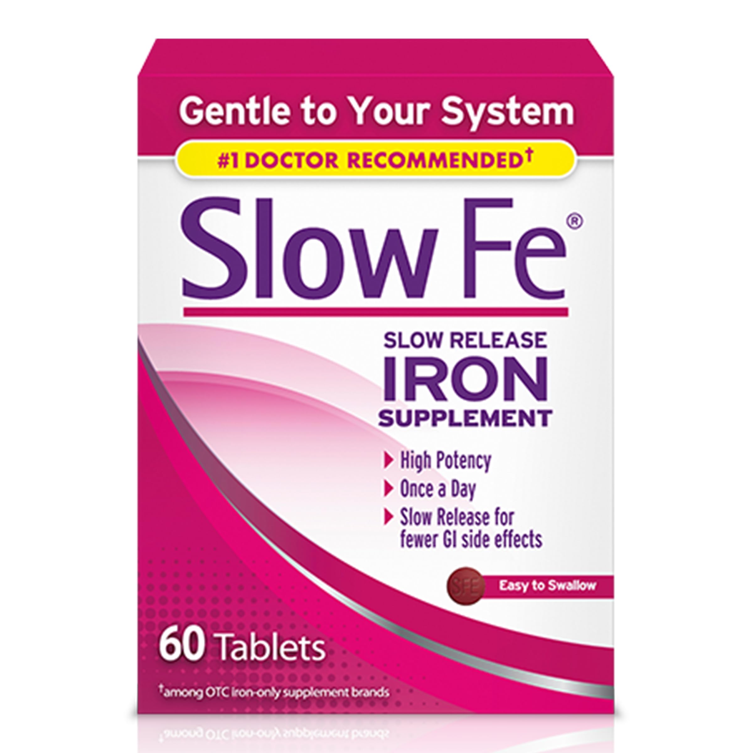 Slow Fe front packaging showing bottle and branding for clear identification and confidence