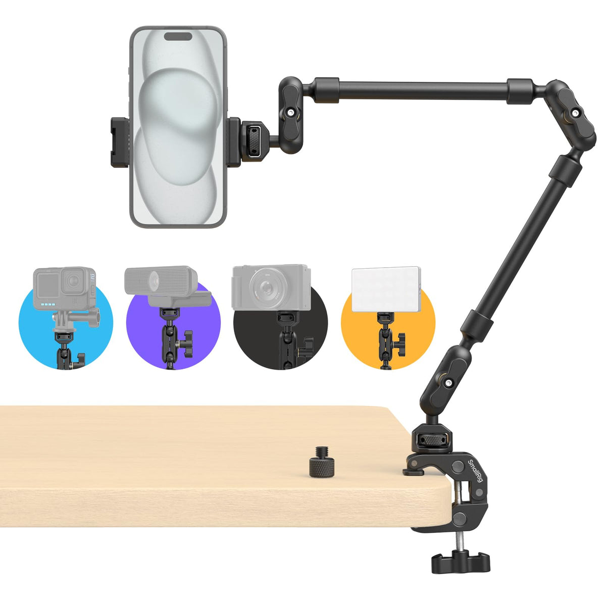 SMALLRIG magic arm front packaging showing kit benefits