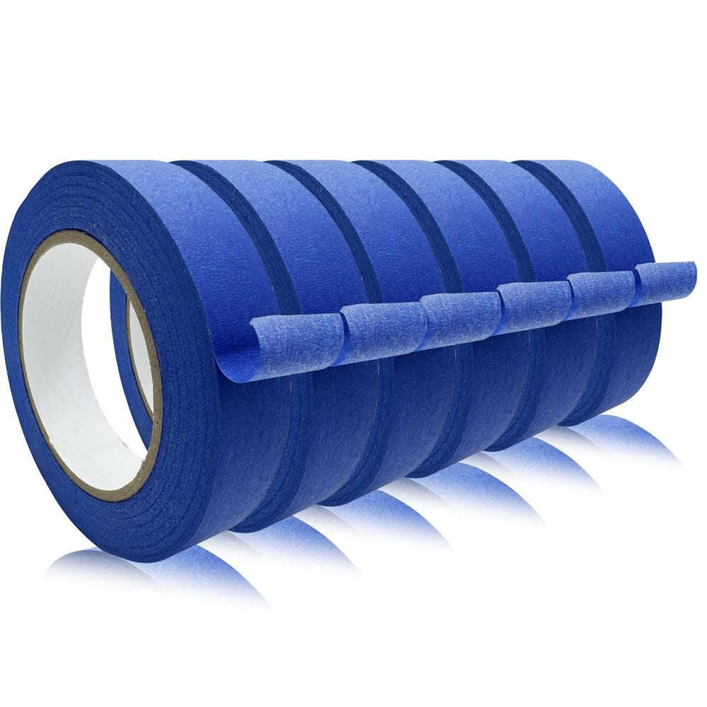 SmaringRobot blue masking tape six-roll pack front showing product and label benefit