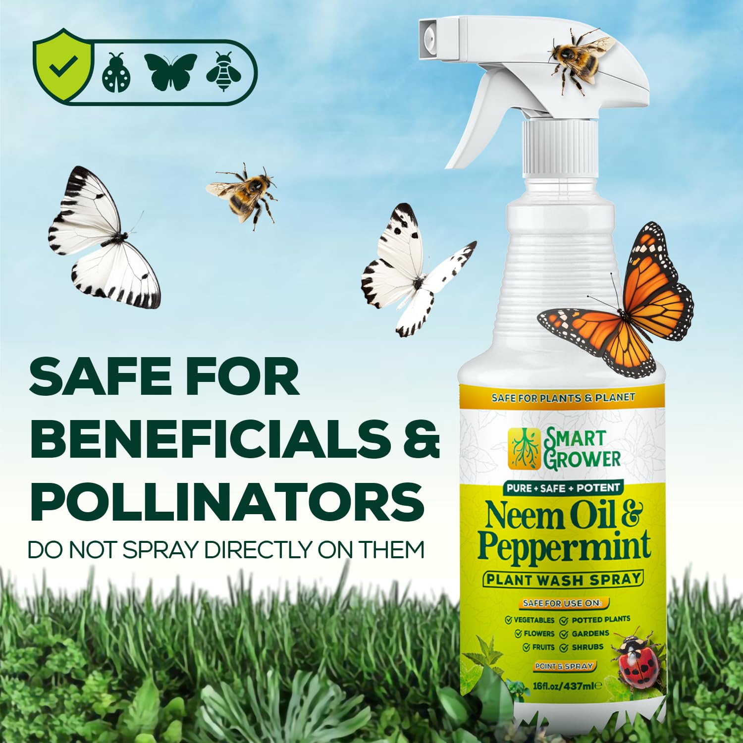 Smart Grower peppermint leaves ingredient image conveying fresh scent