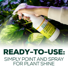 Smart Grower close-up of shiny leaf after application showing improved sheen