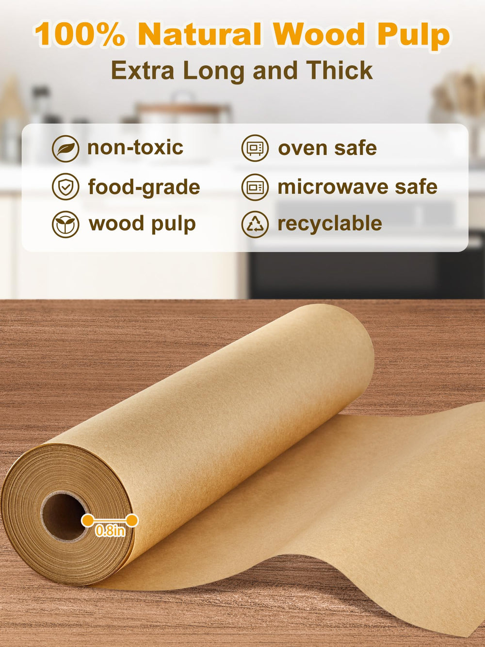 SMARTAKE parchment under freshly baked cookies highlighting easy release and cleanup