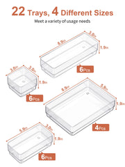SMARTAKE close-up of silicone non-slip pad keeping trays steady and protecting drawers