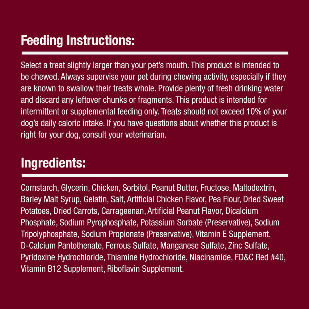 SmartBones label and ingredients panel for transparency and details