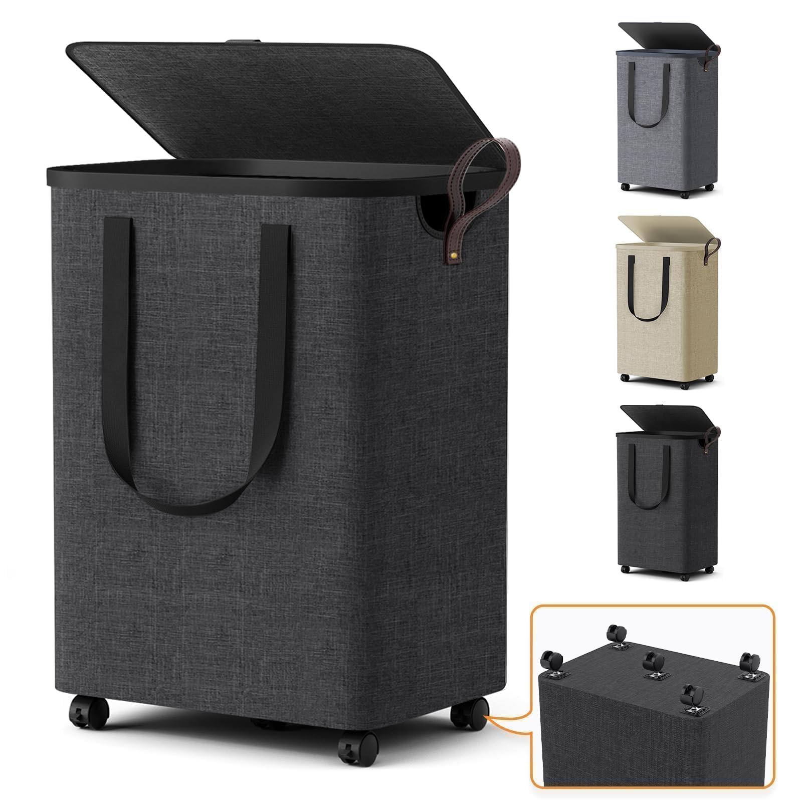 SmartKempt front view showing deep gray hamper and tidy appearance benefit