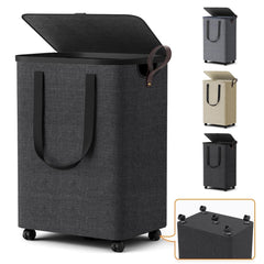 SmartKempt front view showing deep gray hamper and tidy appearance benefit